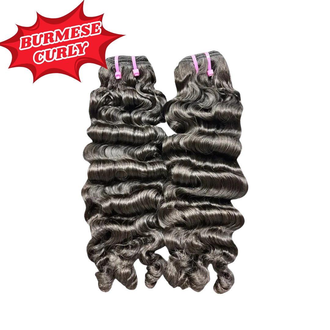 Burmese Curly "STYLED" BUNDLES (Wash Tested)