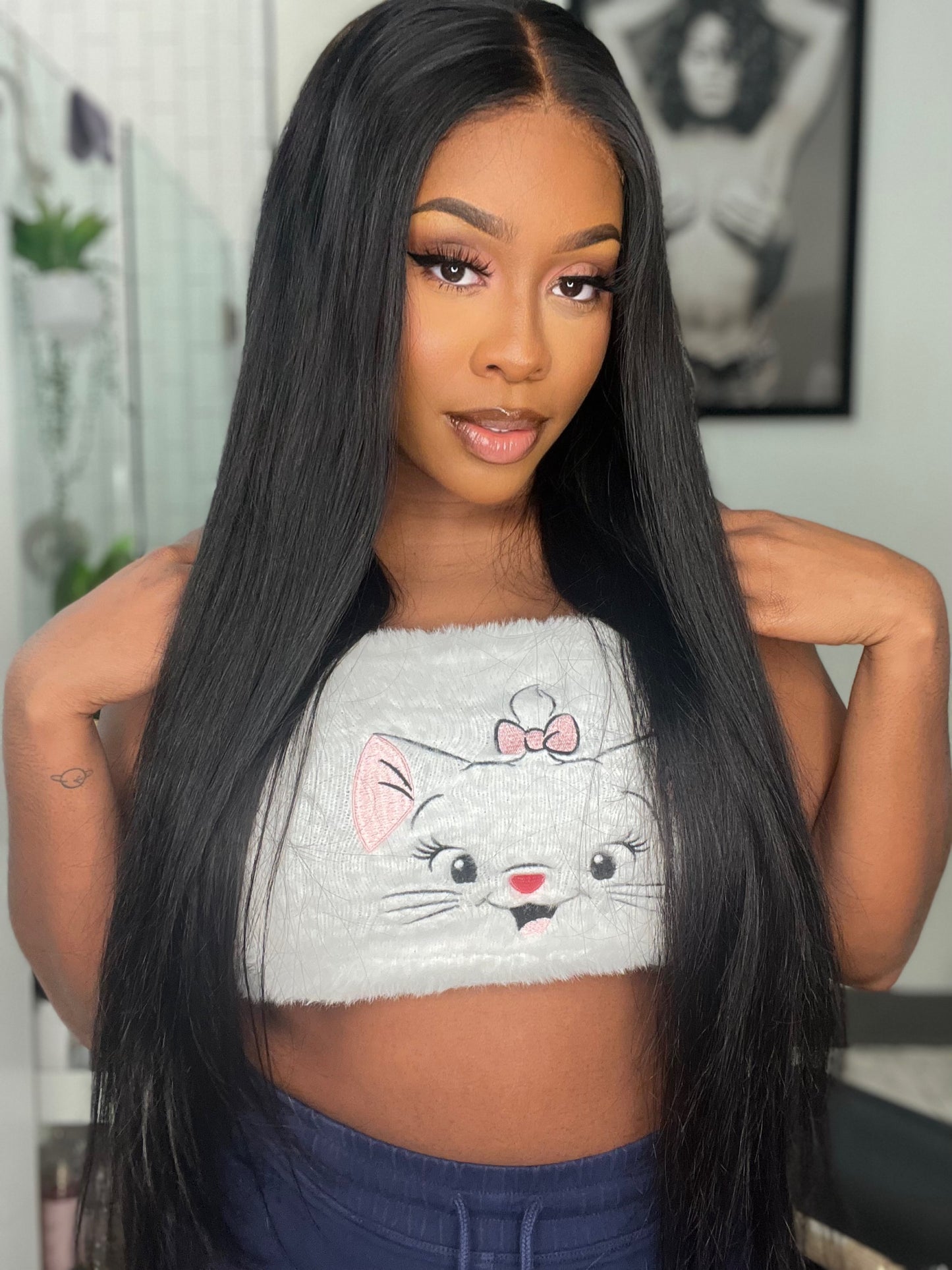 Fall sale 7x5 Straight glueless transparent lace wig