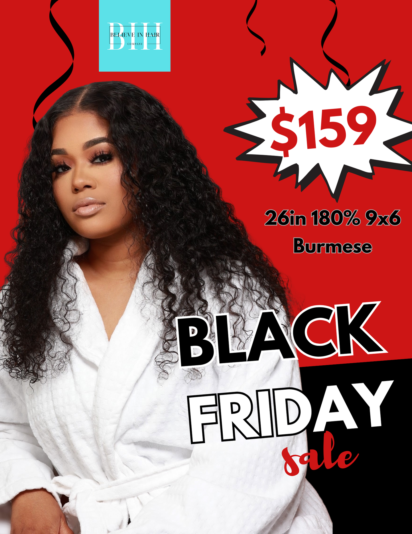 26in Burmese curly