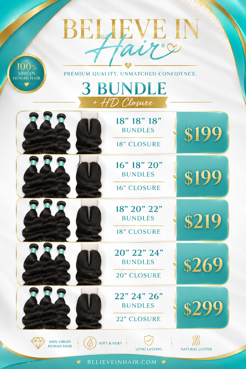 3 bundles + Closure