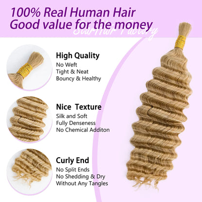 Blonde Bulk Braiding hair (Not divided)