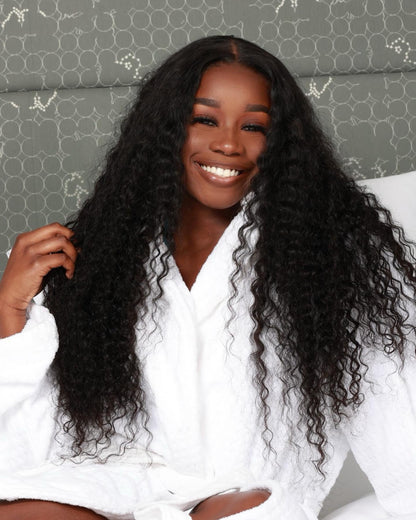 BELIEVE IN HAIR “Brandy” WATERWAVE GLUELESS 100% HUMAN BRAZILIAN HAIR