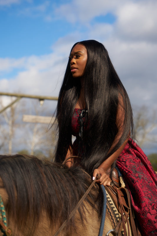 40in LONG LUXURIOUS 13x4 SWISS LACE UNITS