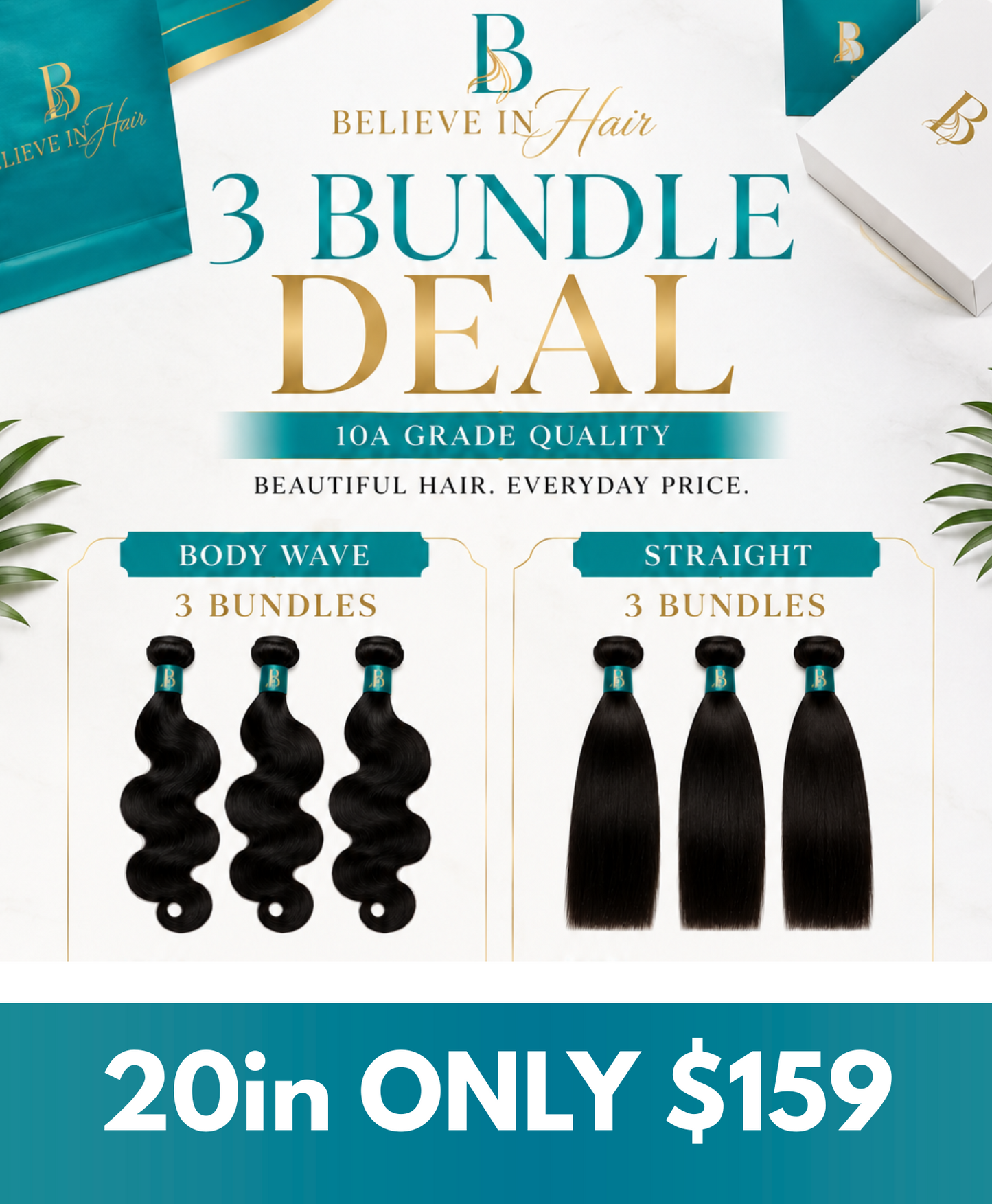 $139 (3) Bundles 20in (3)Textures