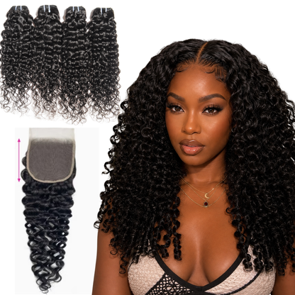 4pc Burmese Curly Bundles
