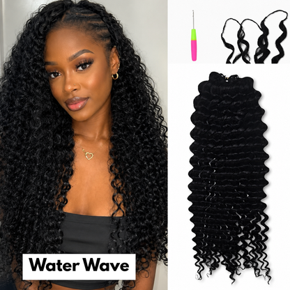 Feather Crochet Human Hair Extensions 100% Virgin Hair Miracle Knots