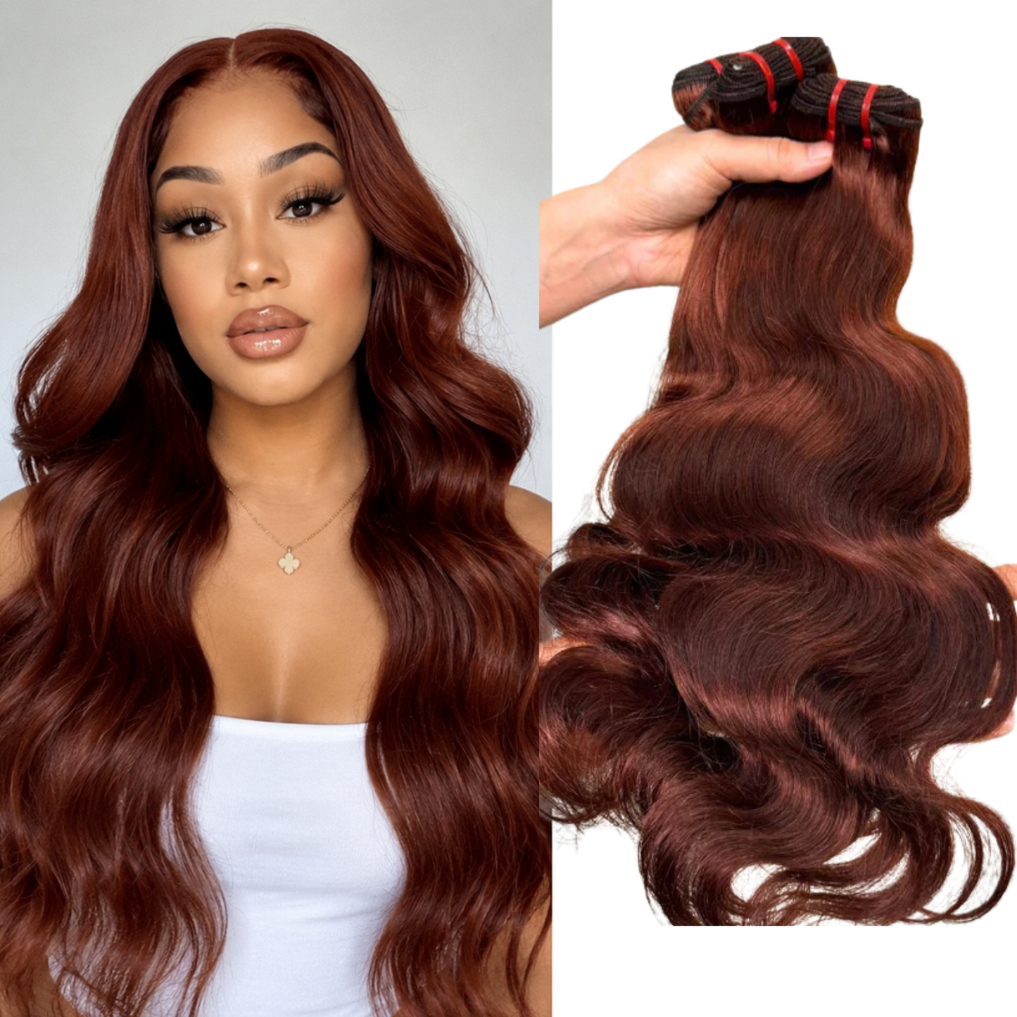 Chestnut Brown 100% Virgin Human Hair