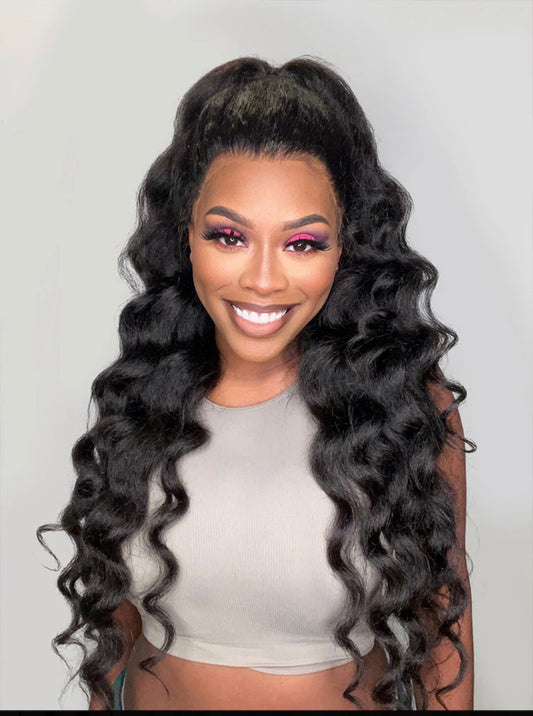 BELIEVE IN HAIR "Shantae" Kinky Straight Lace Front pre-plucked wig