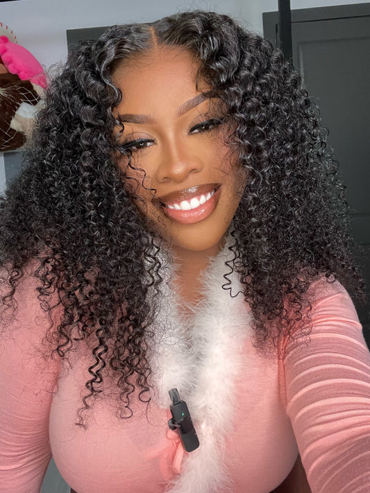 BELIEVE IN HAIR "Joanna" Kinky Curly Lace Front pre-plucked wig