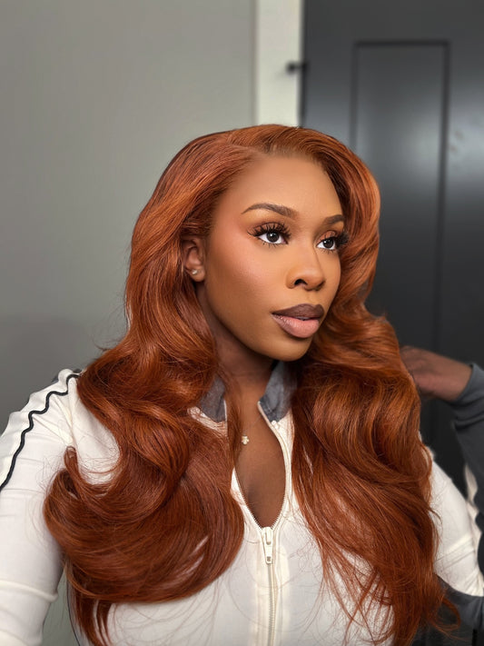 'Raven" Ginger body wave wig