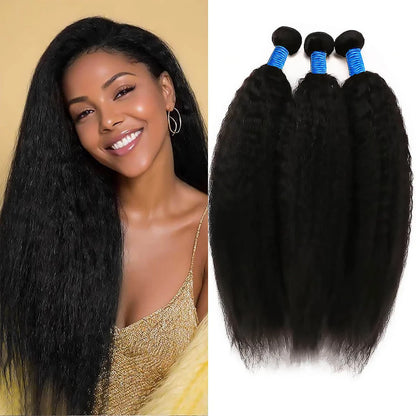 KINKY STRAIGHT 10A AFFORDABLE HAIR BUNDLE