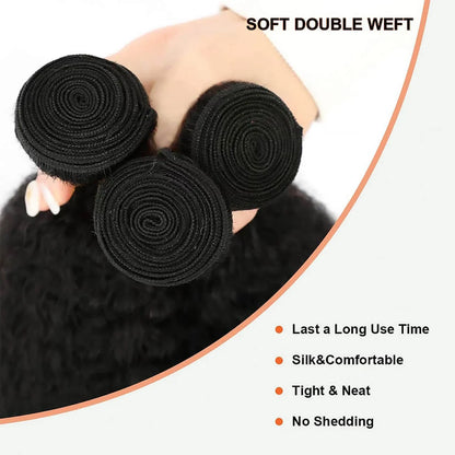KINKY STRAIGHT 10A AFFORDABLE HAIR BUNDLE