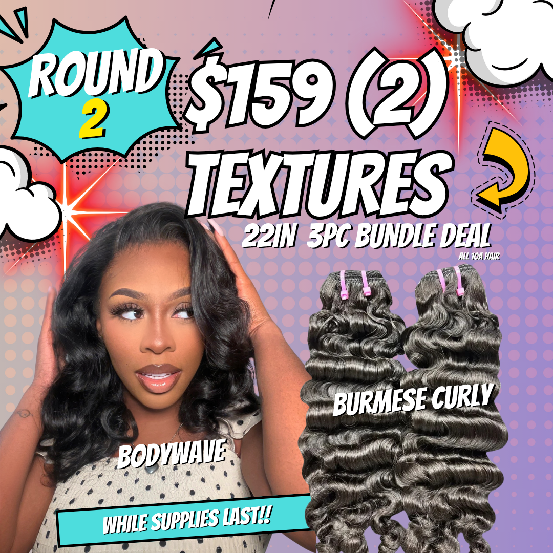 $159 (3) Bundles 22 in (2)Textures